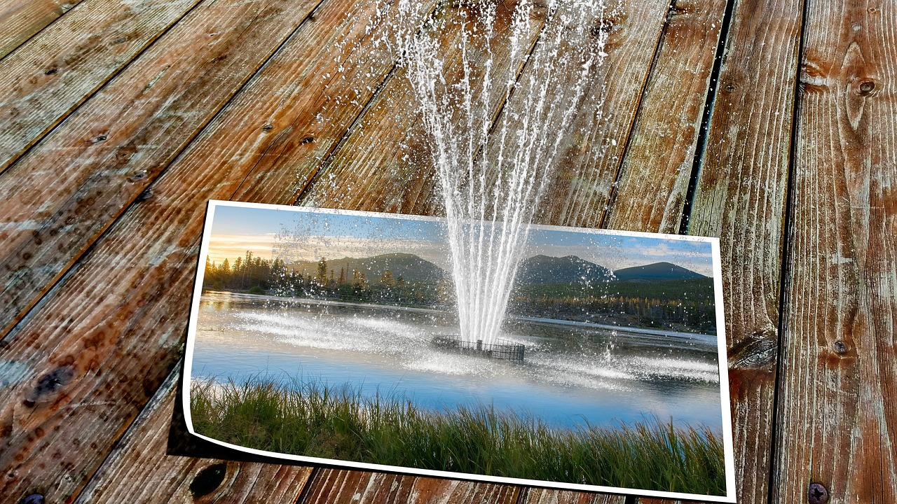 Lake, fountain, photo — Social Media Campaign Ideas for 82 Lottery